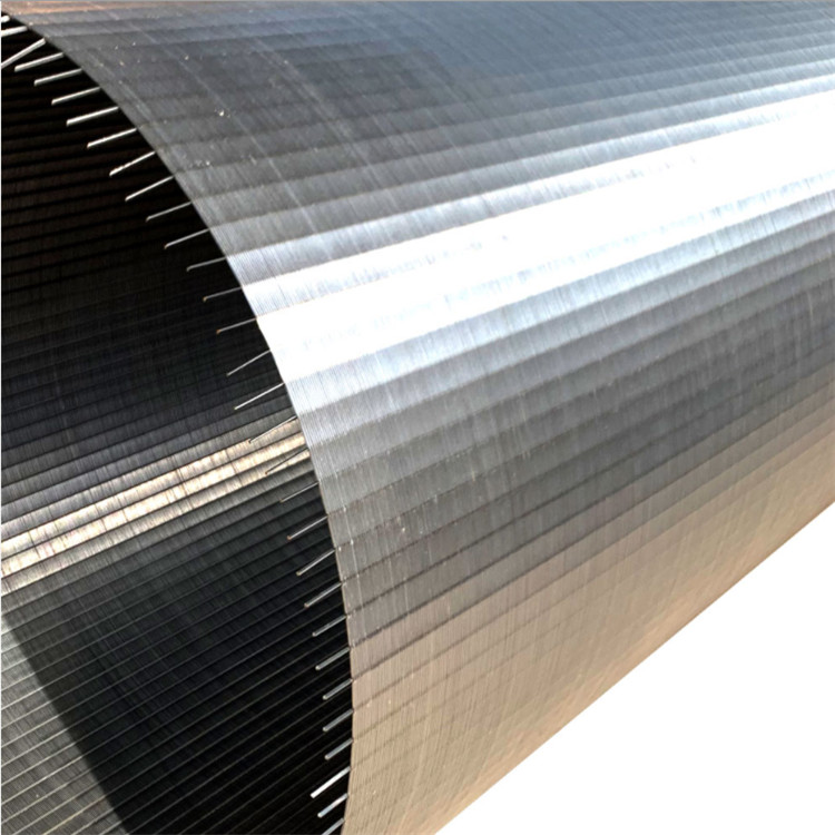 AISI Stainless Steel Cylinder 6.0mm Slot Wedge Wire Screen Filter 1mm Thickness