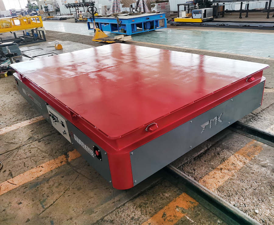 Heavy Load 10 Tons Battery Powered Rail Transfer Trolley With Remote Control