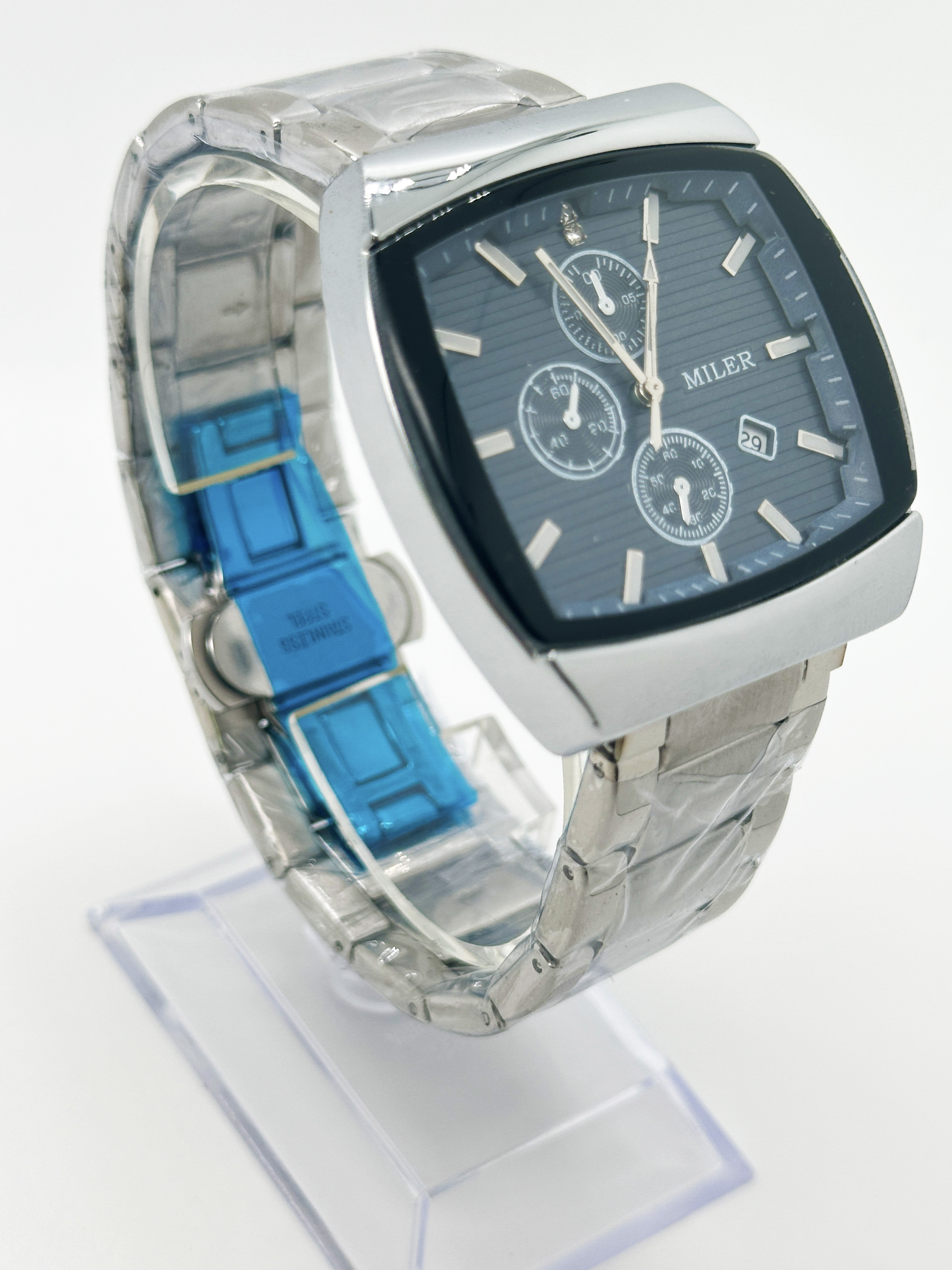 Custom Logo Quartz Waterproof Fashion Watch for Men Date Stainless Steel Watches Wrist Watch