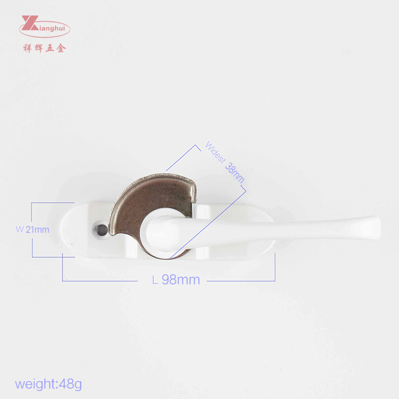 Hotel Villa and Apartment Aluminum Sliding Window Crescent Lock with 201 Steel Wheel