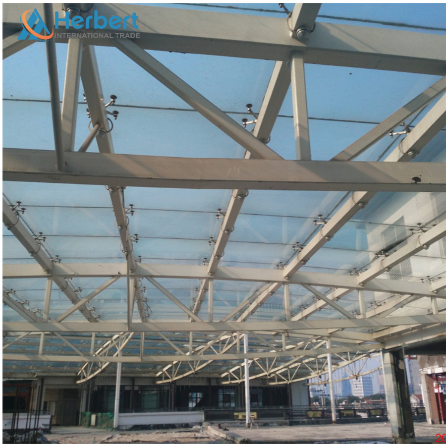 S355JR Galvanized Welded Steel Truss Square Roof Truss 0.8mm