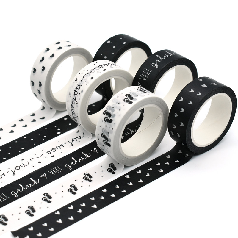 Custom Printed Single Sided Adhesive Japanese Colored Washi Tapes