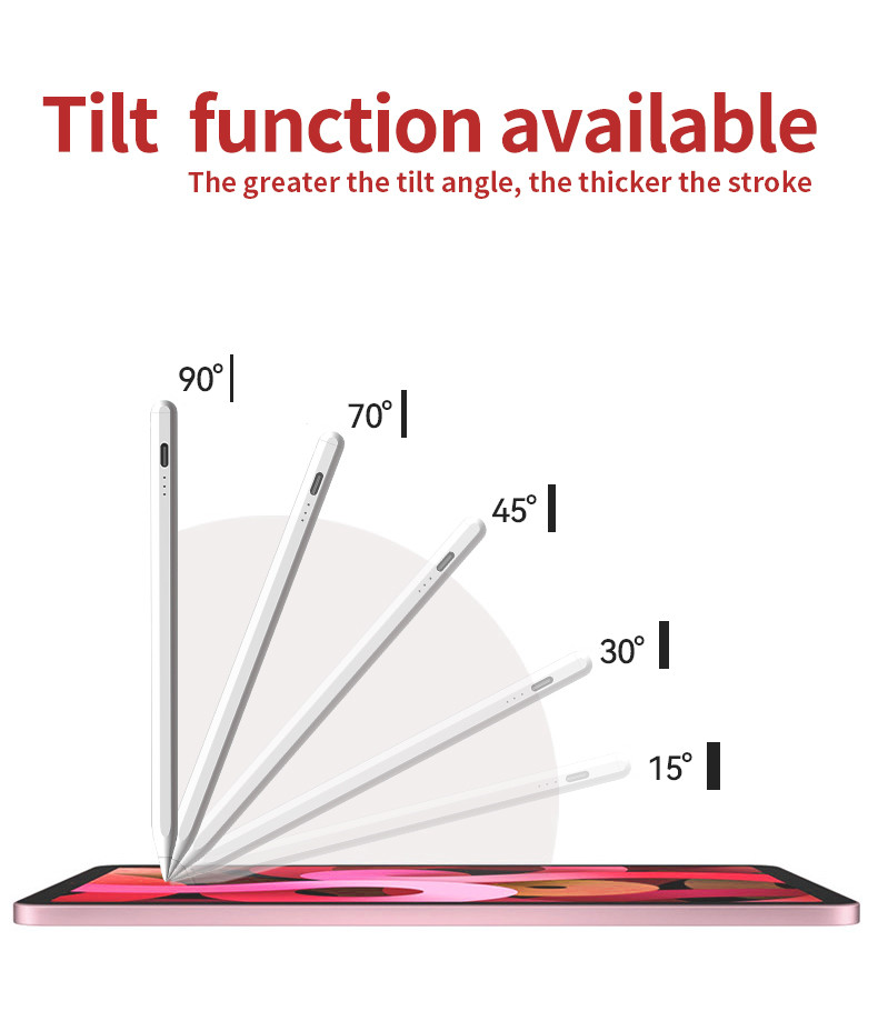 Rechargeable Active Stylus Pencil 1.5 Hours Charging Time Compatible With Ipad
