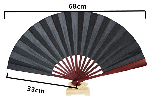 Bamboo Craft Foldable Hand Fans Customized Fabric Folding Hand Fans For Party Gift