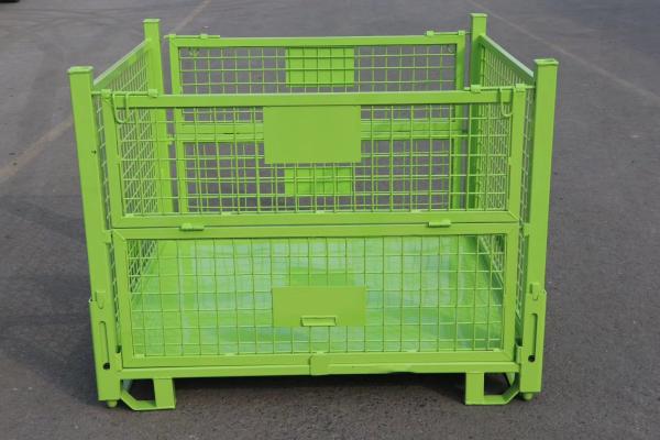 Transport Heavy Duty Storage Metal Pallet Box Industrial Folding Metal Pallet