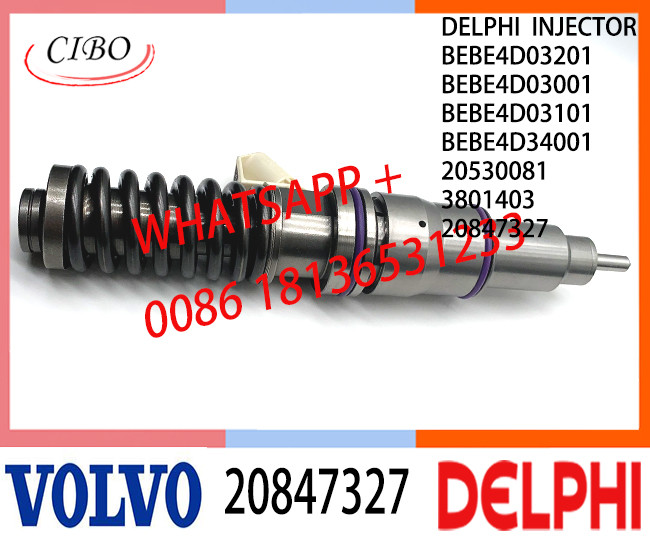 Fuel Diesel Injector 20847327 BEBE4D03201 BEBE4D03001 BEBE4D03101 BEBE4D34001 3801403 20530081 for VOL CONSTRUCTION