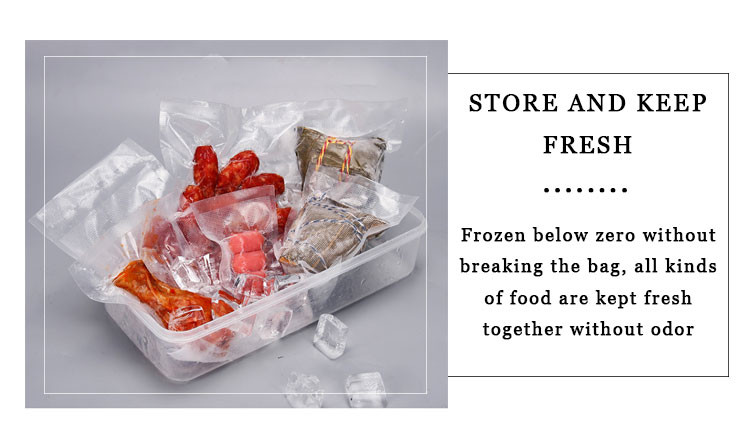 Reusable Food Saver Vacuum Sealer Bags Packaging Storage Compressed