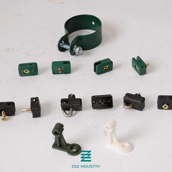 60x40mm Post Anchor Fittings , Chain Link Fence Fittings Iron Bar & Sheet Material