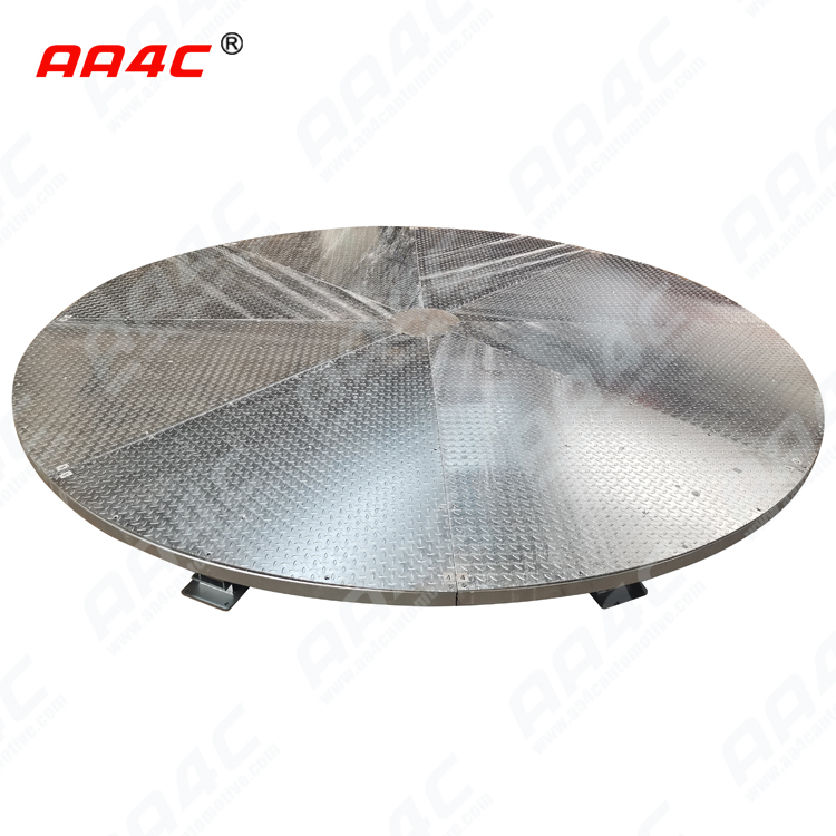 Galvanized 360 Car Turntable Hydraulic Car Parking Rotating Platform For Auto Show Heavy Duty
