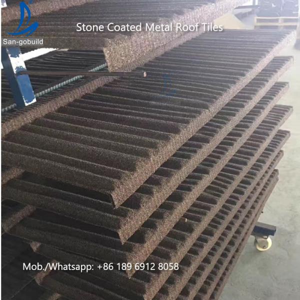 China Low Price Stone Coated Metal Roof Tile / Roof Shingle / Decras Roofing