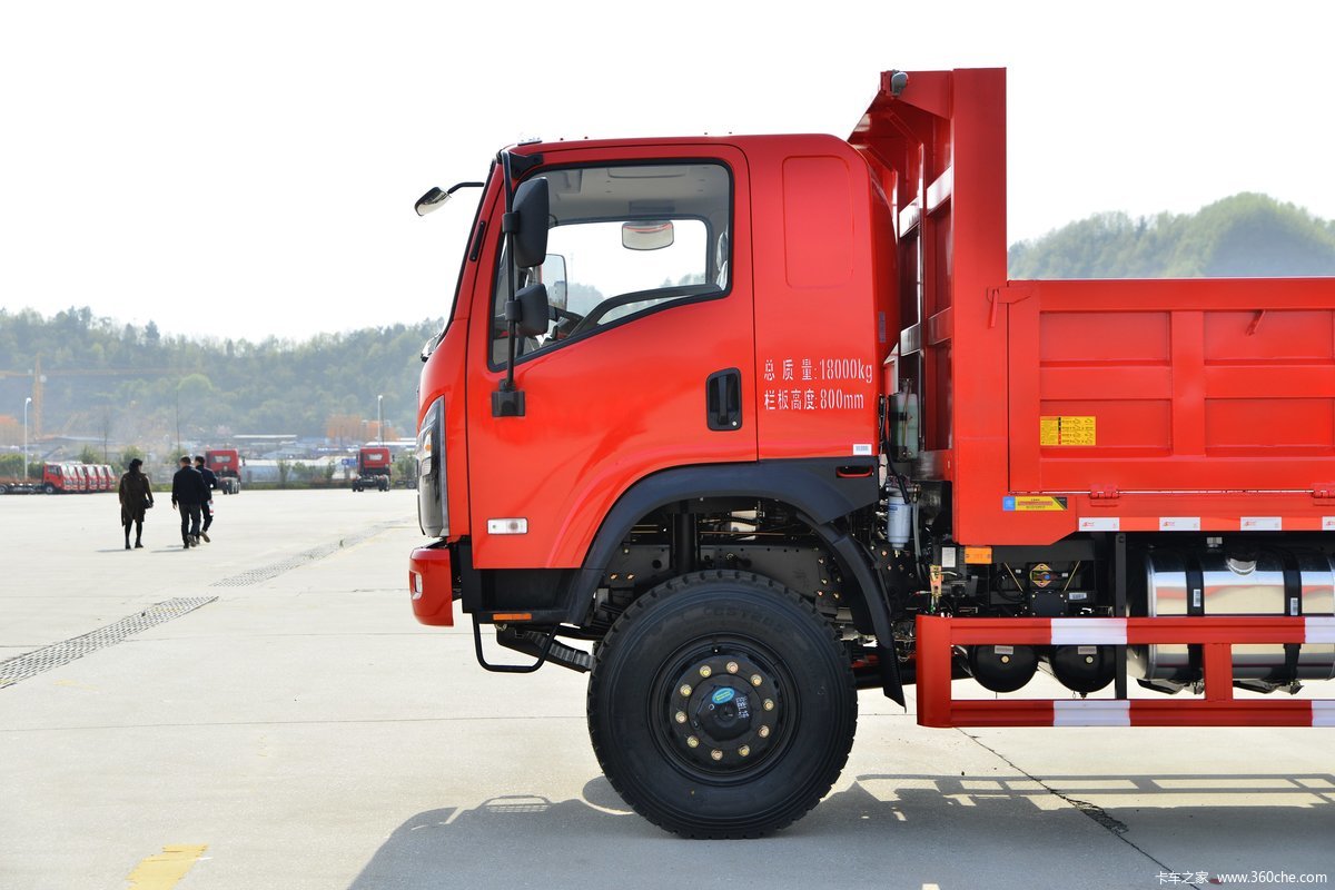 Three-ring Ten-way T3 Maker 200 HP Fast 10 Gear 4x4 4m Off-road Dump Truck (red) (National&EU 3-6)