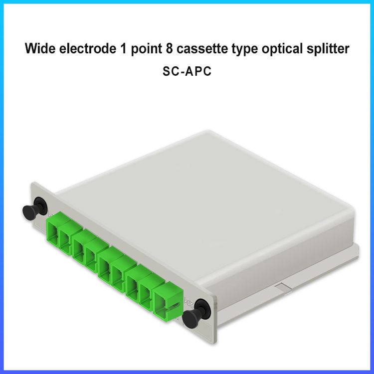 High Performance 1*4 Sc Apc Single Mode 1260-1620nm Cassette Type Fiber Insertion Type Plc Splitter