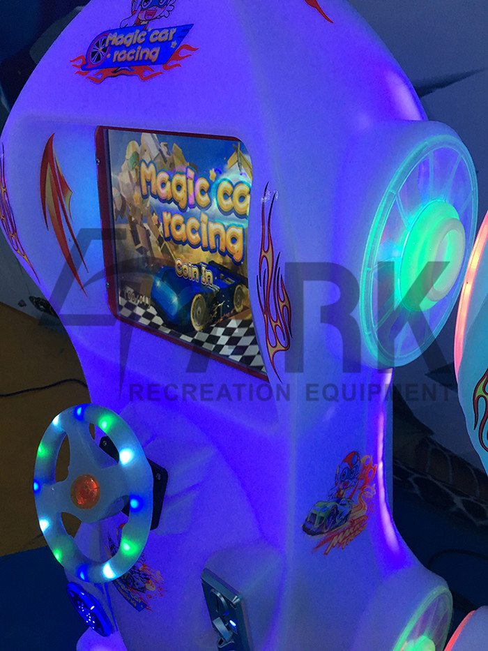 Children Indoor Car Racing Game Machine 1 Player Strong Material
