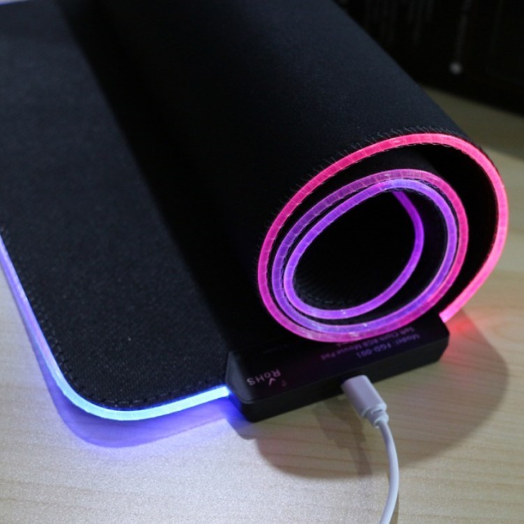 Mouse Pads Led Wireless Rgb Custom Logo Printed Customised Gaming Large Rgb Mouse Pad Keyboard Mat