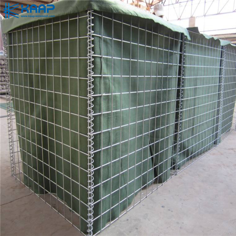 Army Galfan Bastion Steel 75X75mm Hesco Sand Barrier Wall