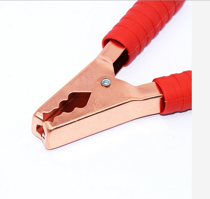 200A Safety Heavy Duty Brass Battery Alligator Clamps Universal PVC Insulator Strong Alligator Clips for Car
