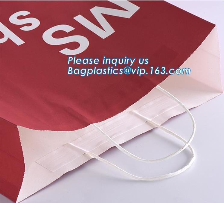 Flower carrier bag with different color customized pot plants kraft paper bag with handle,stamping logo fancy paper flow
