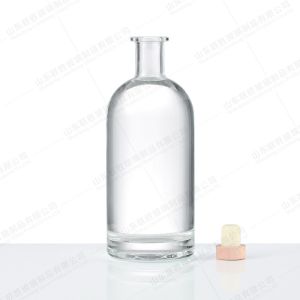 Glass Collar Custom 50ml 100ml 200ml 500ml 750Ml Fancy Bottle for Whiskey