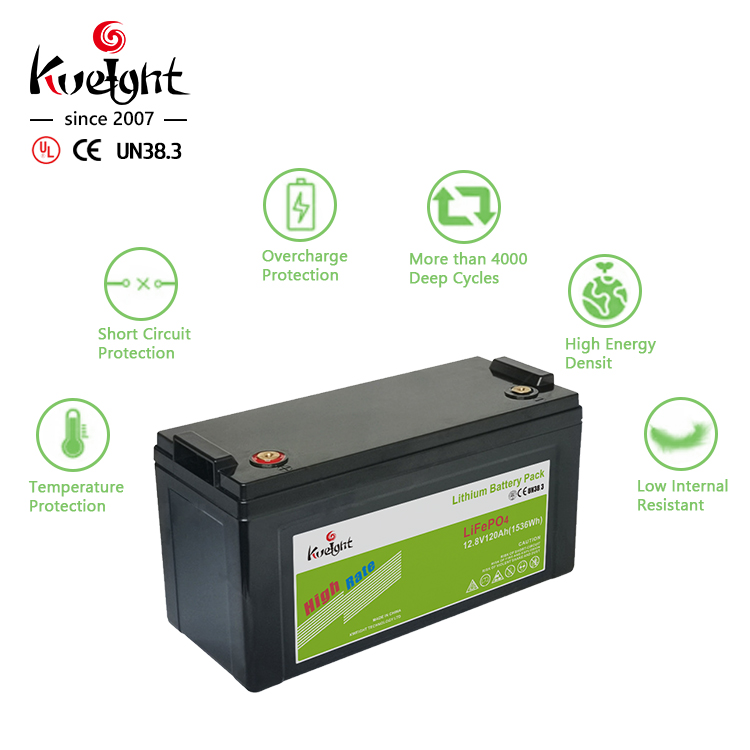 Lithium Replacement Lead Acid Battery 12v 120ah Lifepo4 Battery For Home Rv System