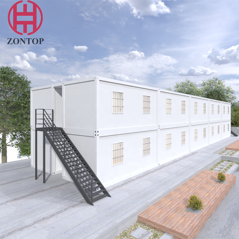 Zontop China Factory New Design Small Low Cost Fast Build Container Modular Prefab Houses Prefabricated Steel Prefab Ho