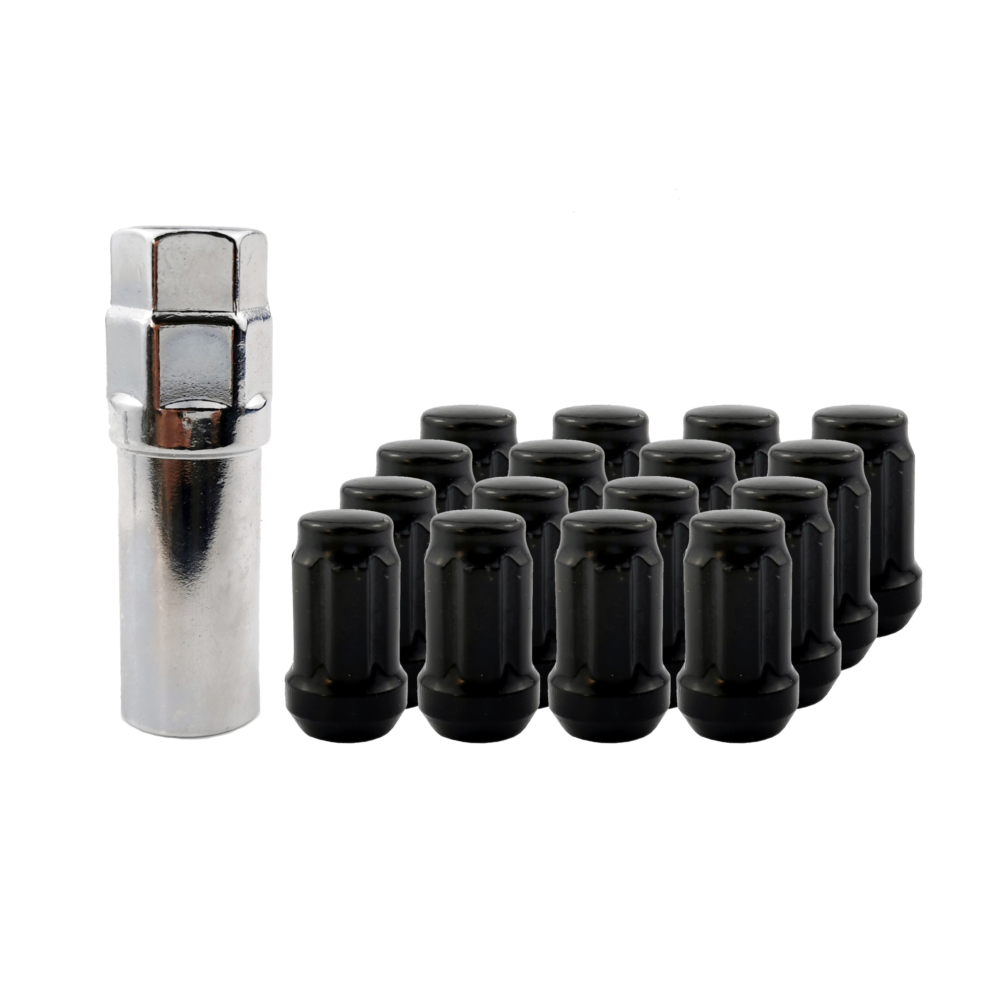 90mm 88mm 35mm Length Anti Theft Lug Nuts Chrome Wheel Nuts Aluminum