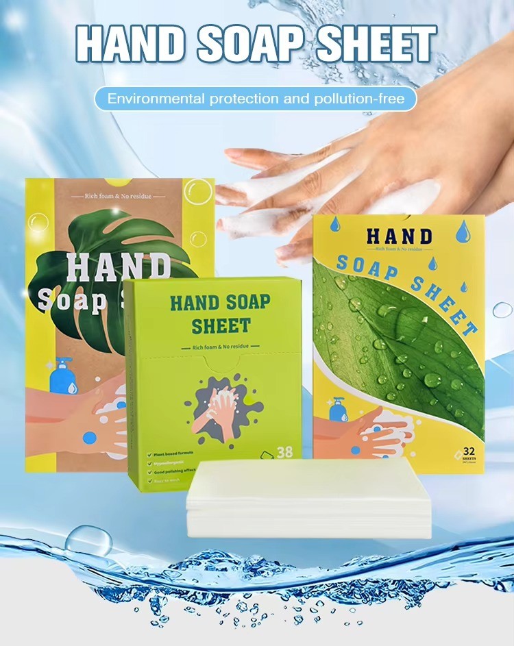 Ocean Breeze Hand Soap Sheets Eco Friendly Hand Soap Paper Biodegradable