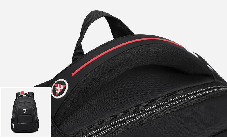 Large Custom Travel Backpack Leather Zip Motorcycle Ventilative Compartment