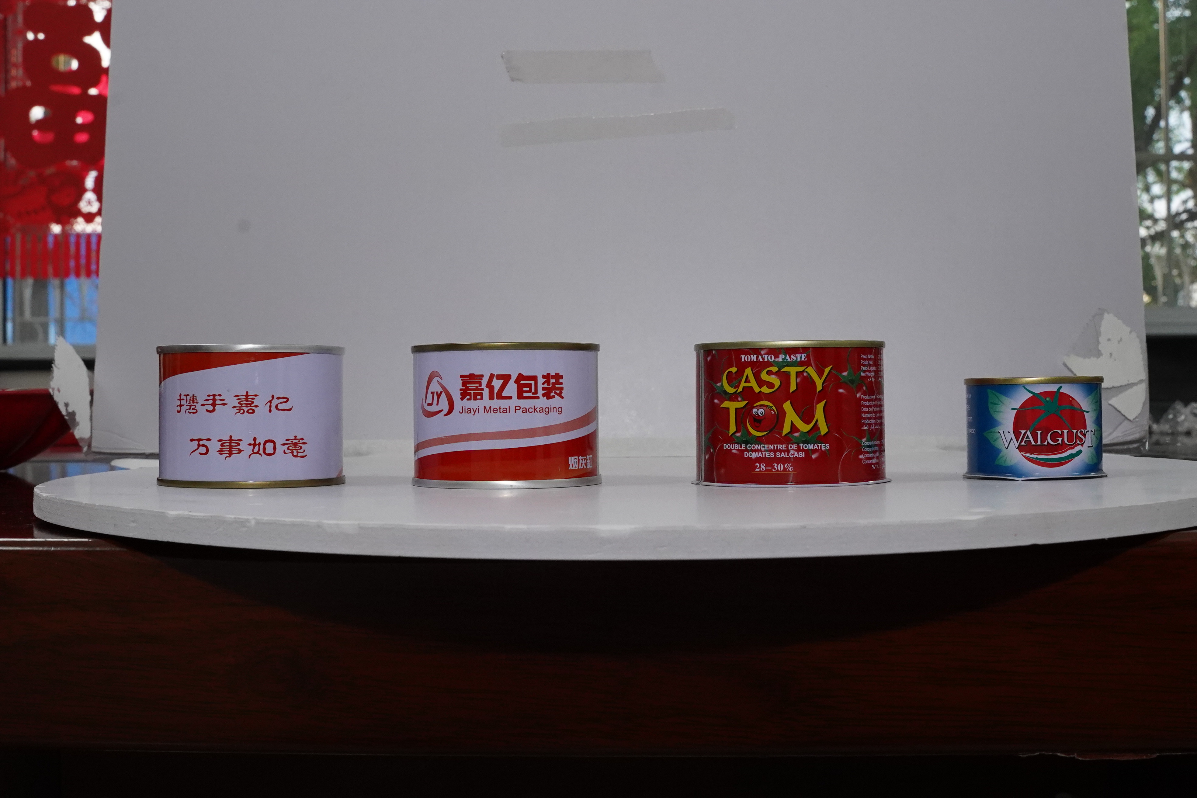 Food Safety Round Metal Tin Cans for Packing 200g 400g 850g 1000g Tomato Sauce Sardines Customized Empty Tin Jars for Foods