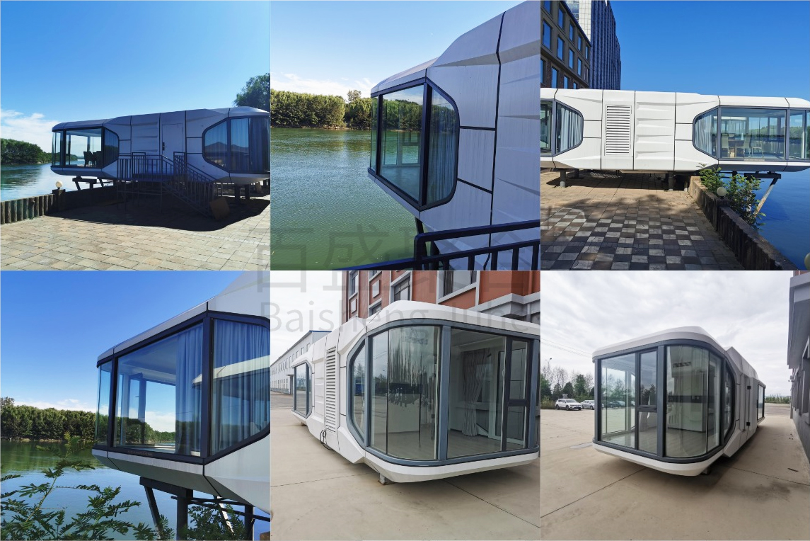 Villa Landscape Decoration Prefab House with Modular Container Home and Space Bed