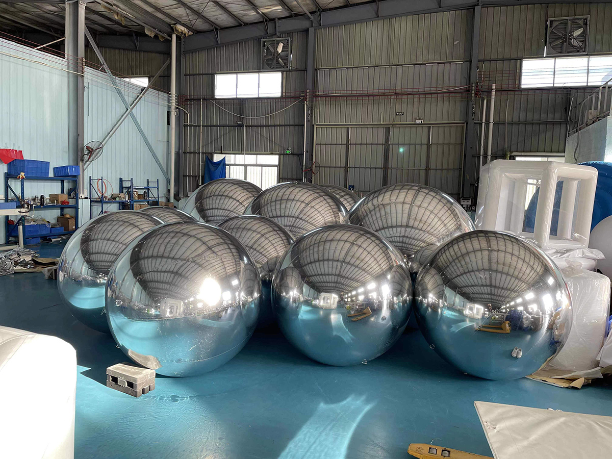 Festival Giant Inflatable Mirror Ball Commercial Decorative PVC