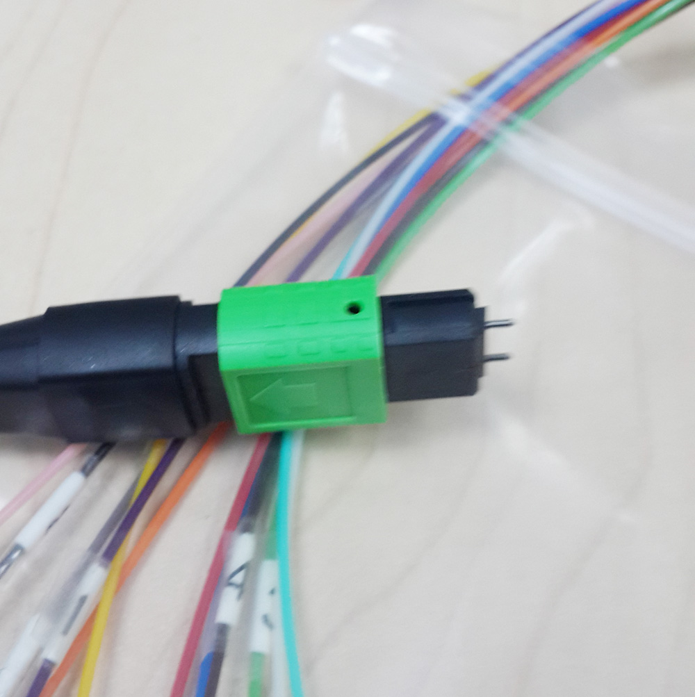 24 Fiber MTP MPO Patch Cable Male Fanout Single Mode Jumpers 0.5m