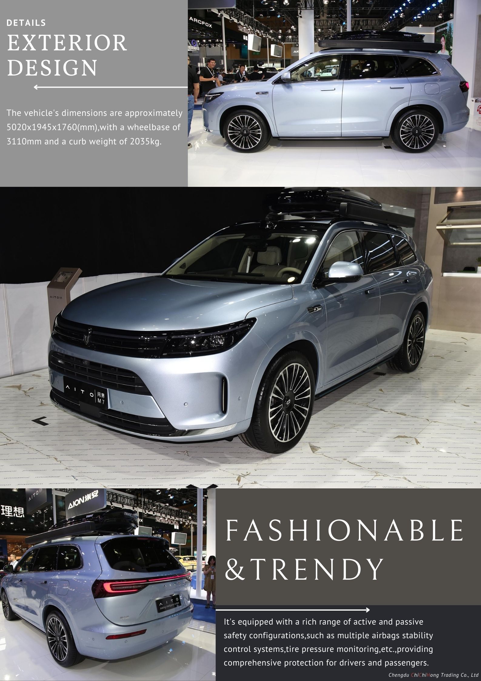 High Match AITO M5 M7 M9 Adult Sport AITO Car for 2024 HUA WEI AITO M7 Electric Vehicles