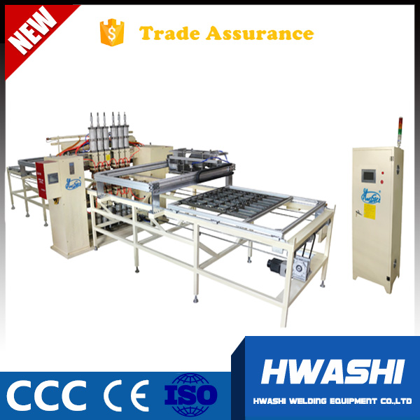 HwashiAutomatic Wire Mesh Spot  Welding Machine with Wire Loading Lopper 