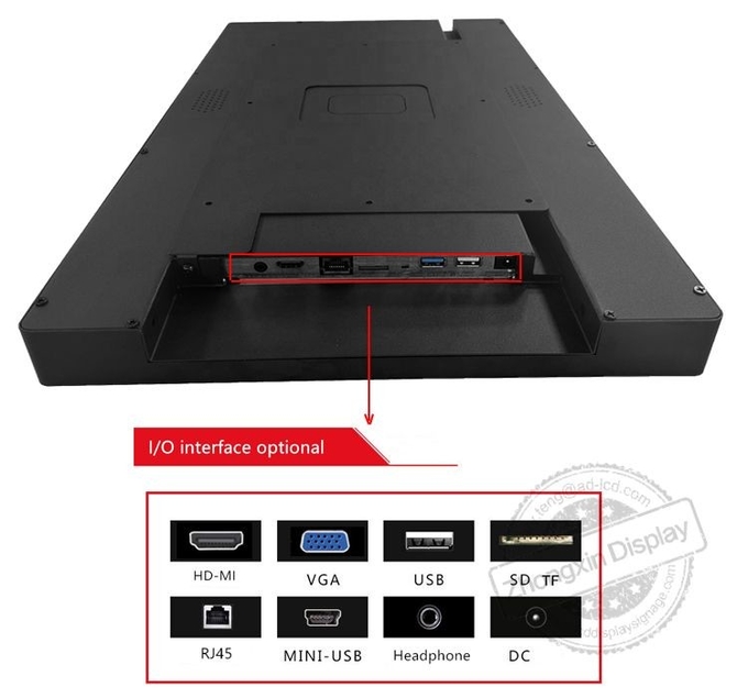 Vertical Mount LCD Digital Multimedia Display With 43'' Panel Digital Picture Display Wifi Indoor Advertising