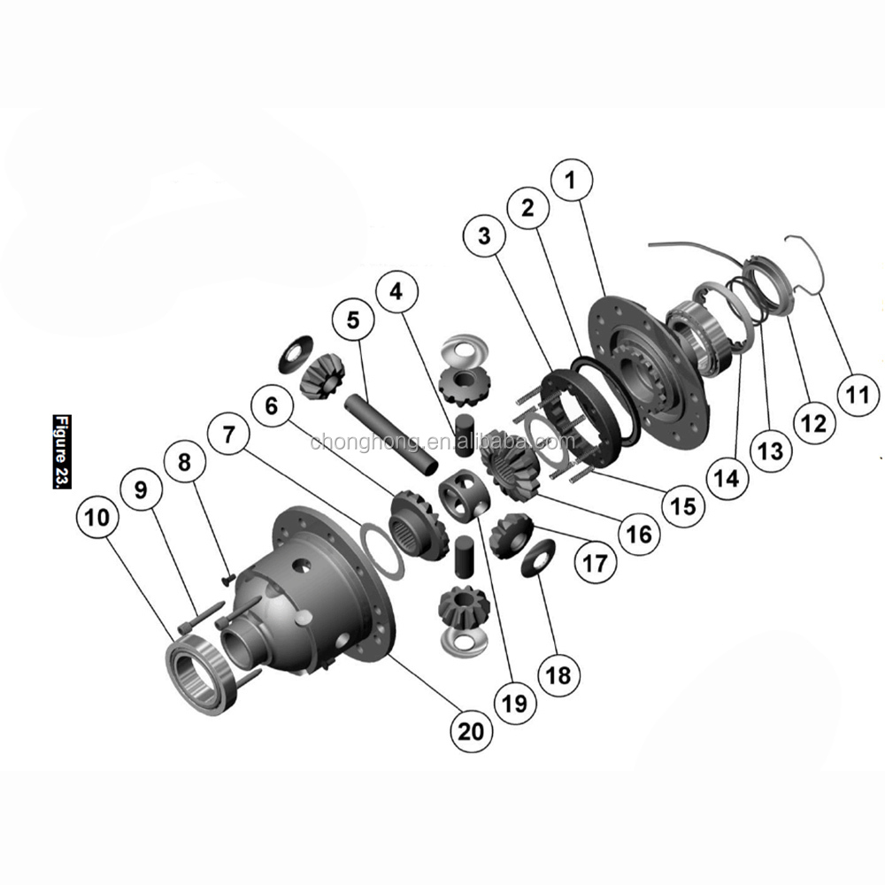 LE OE NO. RD136 Advanced 4X4 Offroad Air Differential Locker for Nissan H233B Axle