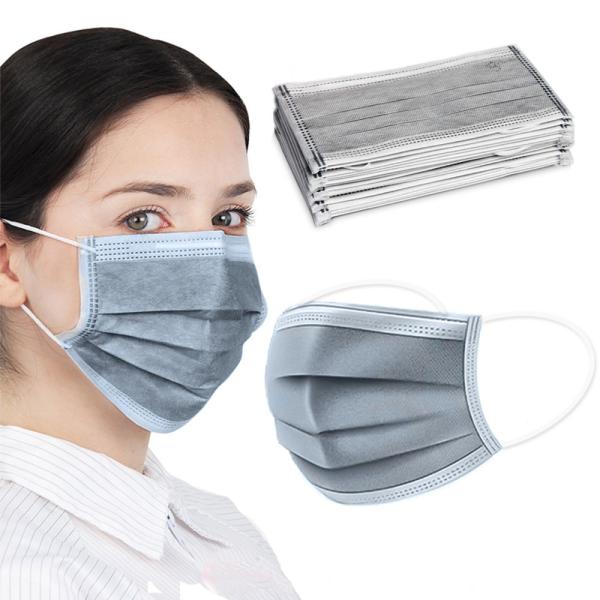Light Weight Activated Charcoal Dust Mask Liquid Proof For Personal Health