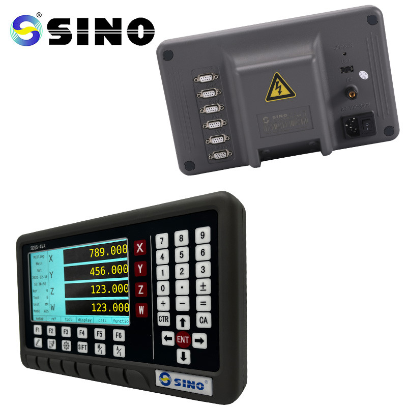 Complete Set 4 Axis LCD Digital Readout DRO Glass Linear Scale Encoder Sensor For Milling Lathe