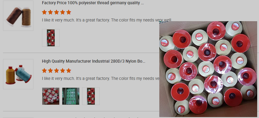 Polyester 210d Bonded Thread for Leather Sewing 120g/cone Support 7 Days Sample Order