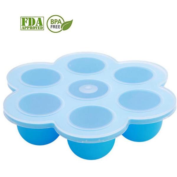 Cute Flower Shaped Food Grade High Quality Silicone Egg Bites Mold With Plastic