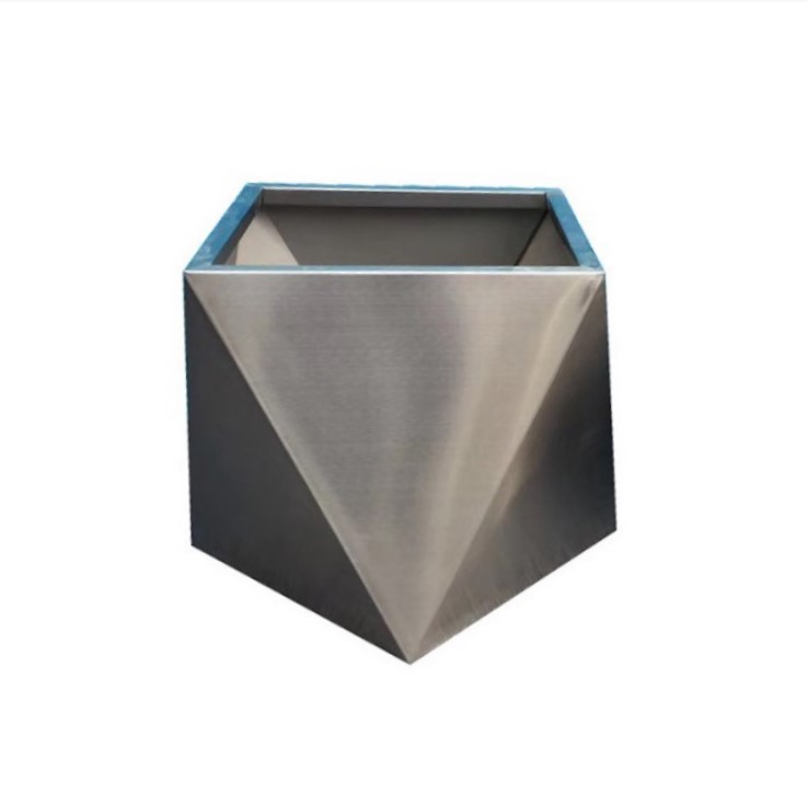 Weatherproof steel flower box metal square plant box flower pot big large