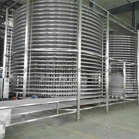 Food Spiral Cooler Tower and Freezer / Spiral Proofer Tower for Bread Cooling
