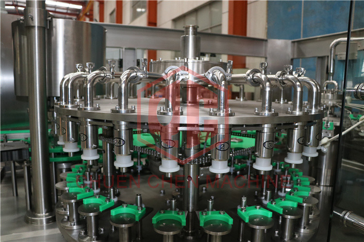 Monoblock Glass Bottle Filling Line 3 In 1 Juice Rinsing Filling Sealing Machine