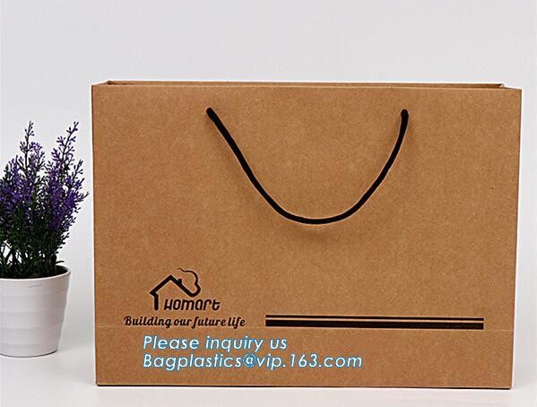 Luxury paper bags with handles Different Sizes,250gsm art paper shopping carrier bag custom printing with handle rope