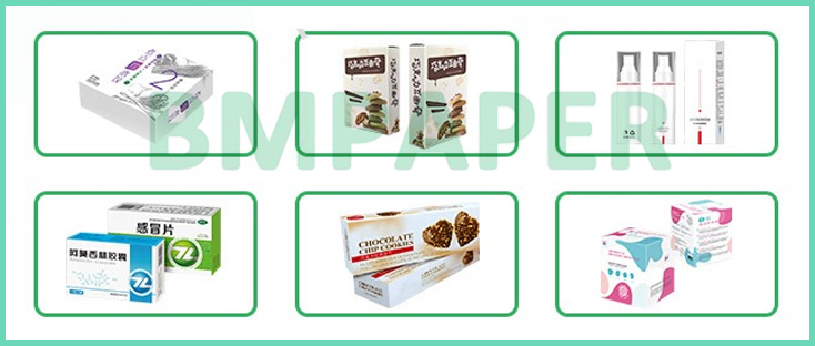 270gsm 325gsm Coated White Food Board For Pharmaceutical Packing 29 x 18"