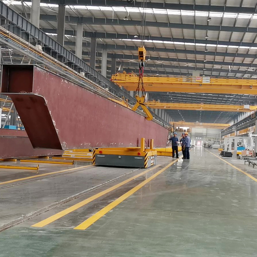 20 Tons Concrete Mould Rail Transfer Trolley Using In Painting Workshop ISO9001