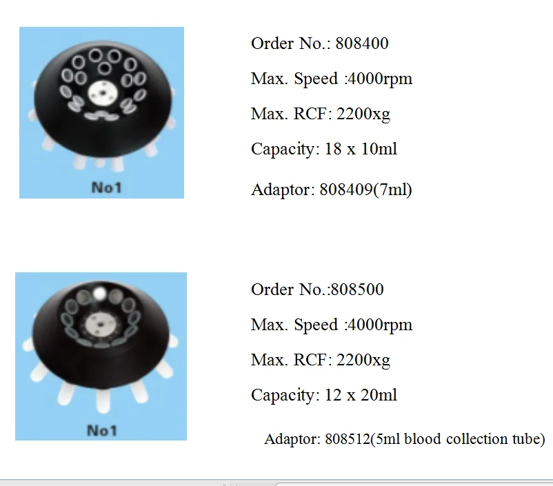 L420 Cence Centrifuge Machine With Swing Rotor 4x50ml