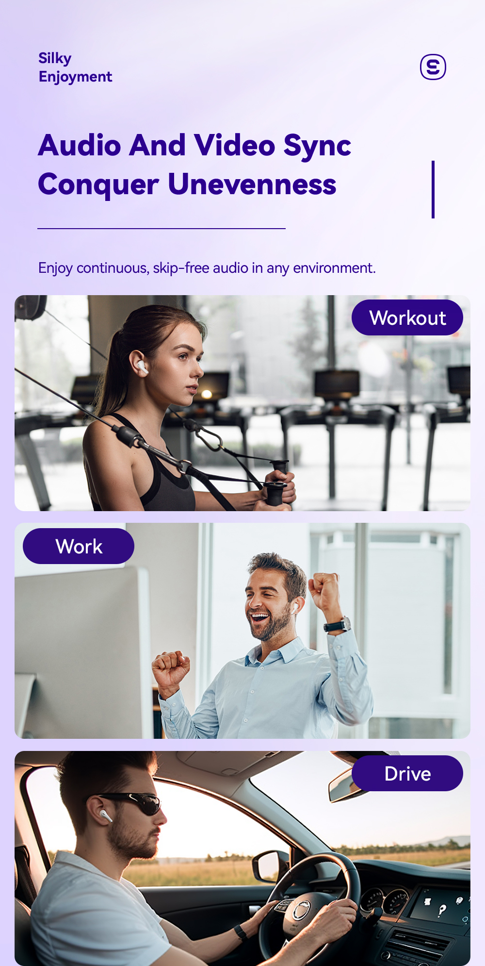 ESSAGER D 8 Series TWS Wireless Earbuds BT Ear Buds With Touch Control