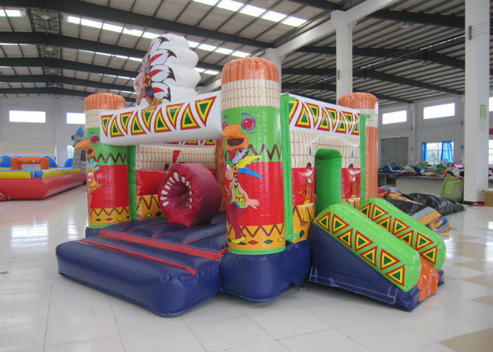 Inflatable India mini bouncer combo multi play classic inflatable mini jumping house with small slide kids bouncy house