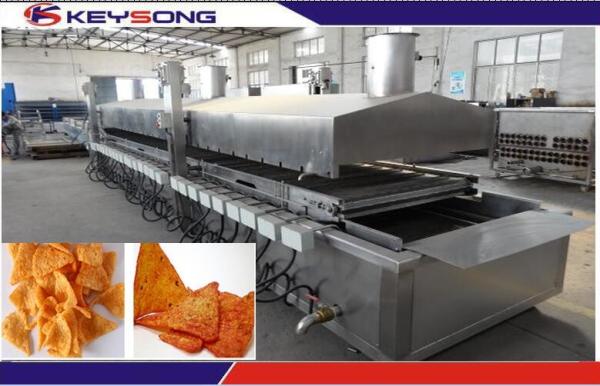 Large Capacity Snacks Frying Machine , Commercial Deep Fryer Automatic