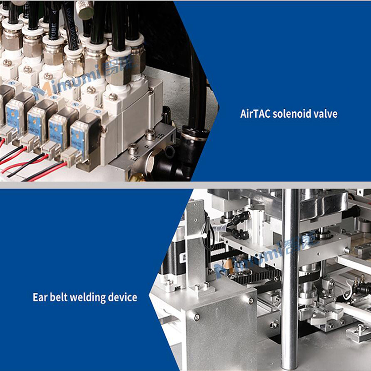 Disposable Medical Face Mask Production Line 2.7kw CE Certification